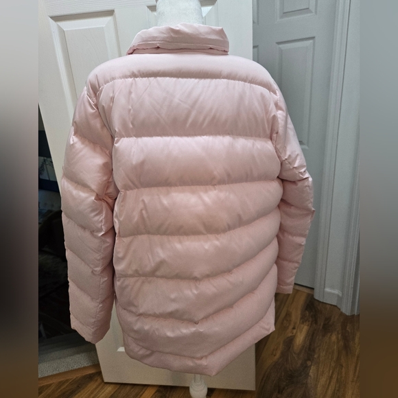 JJill Down-filled quilted pale pink puffer jacket Size Large - Picture 3 of 16
